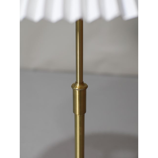 1940s Vintage Danish 328 Table Lamp in Brass from Le Klint, 1940s For Sale - Image 5 of 12