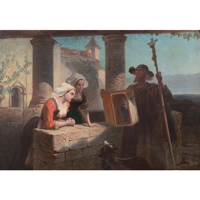 Signed lower left, 'Walter Goodall' (English, 1830-1889) and dated 1863. Framed dimensions: 17.5 H x 1.5 D x 24.5 W...