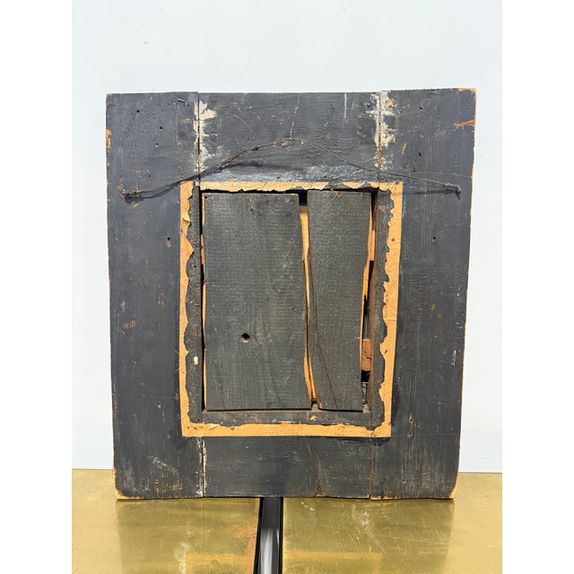 Napoleon III Period, Embossed Brass and Faux Tortoiseshell Ebonized Mirror For Sale - Image 11 of 12