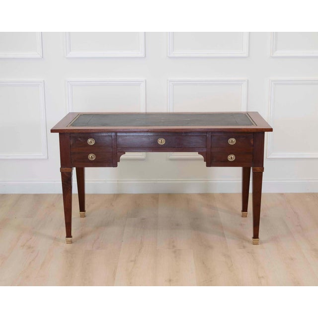 On Hold - French 19th Century Louis XVI Style, Leather-Top Desk For Sale - Image 11 of 11