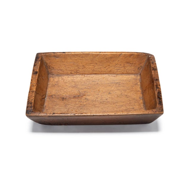 Early 20th Century Large Chinese Rustic Wooden Tray, C. 1900 For Sale - Image 5 of 6