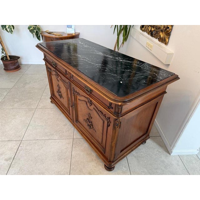 Brown Baroque Buffet in Pine For Sale - Image 8 of 12