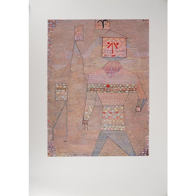Paul Klee (1879-1940) (after) Happy Figure Color photolithograph after a painting by the artist Signed in the plate On...