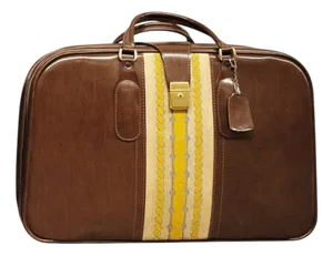Vintage Brown Suitcase, 1950s