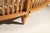 Curved Oak Sofa by Guillerme et Chambron, France, 1960s For Sale - Image 9 of 18