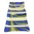 Vintage Fused Rectangular Wavy Striped Art Glass Plate Tray For Sale