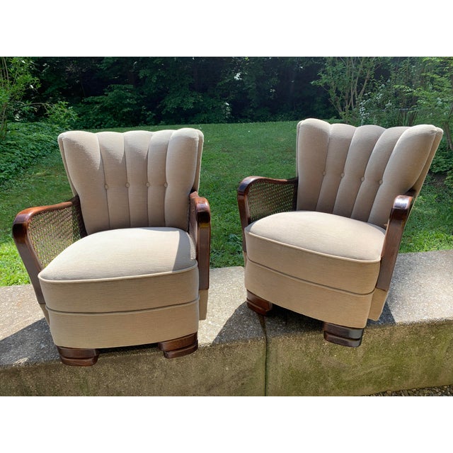 Art Deco Club Chairs, 1930s, Set of 2 For Sale - Image 16 of 18