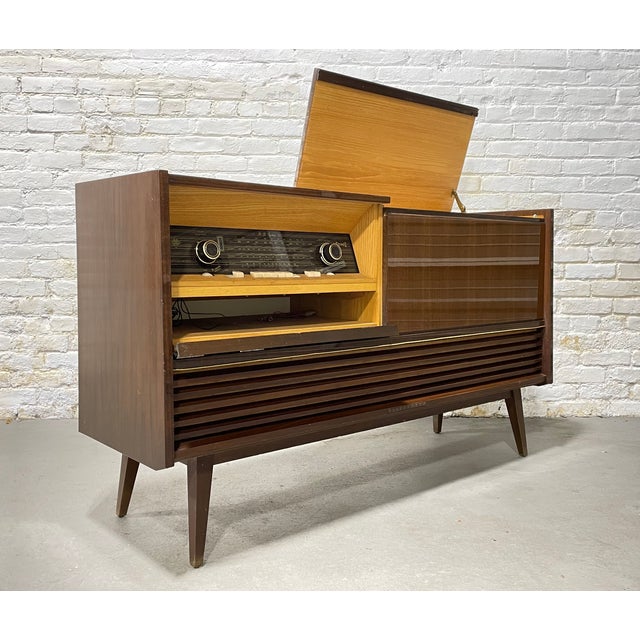 Mid Century Modern Telefunken Stereo Console / Turntable, 1960's Chairish