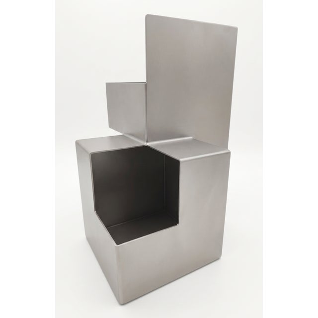 Metal Kevin Ayers Vase by Dario Nasuti For Sale - Image 7 of 9