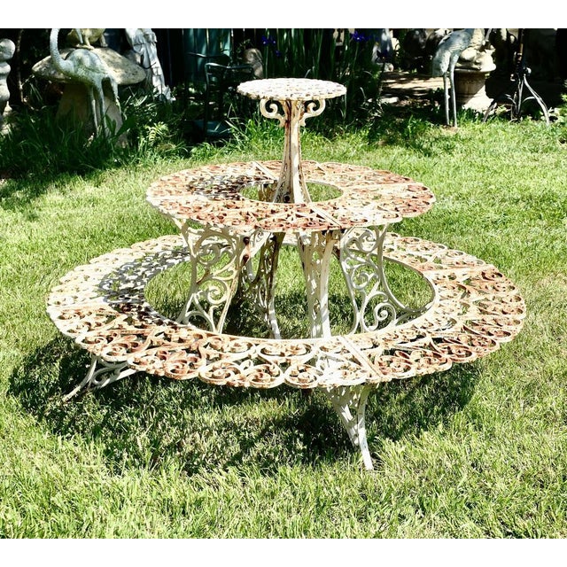 Round 3 Tier Weathered Cast Iron Plant Stand. A truly architectural piece for the garden, the stand is made in Iron so it...