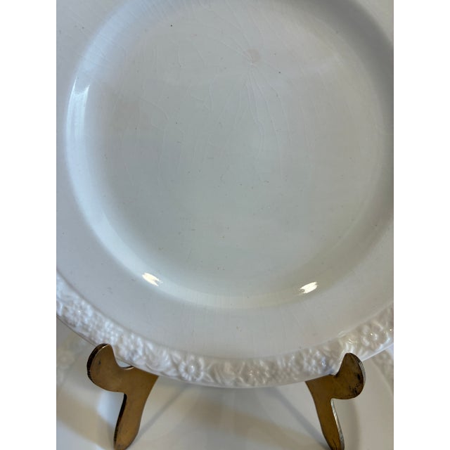 1960s Vintage Wedgwood Embossed Bread Plates, Set of 7 For Sale - Image 5 of 11