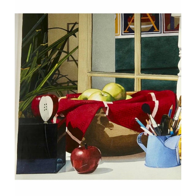 Michael Beck, Large Photo Realist Pop Art Watercolor Painting Children's Toys Teddy Bear Block, 1986 For Sale - Image 11 of 18