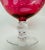 Set of 2 Grand 8" Princess House "Heritage" Cranberry Glass Rose Bowls - Circa 1974 For Sale In Tampa - Image 6 of 11