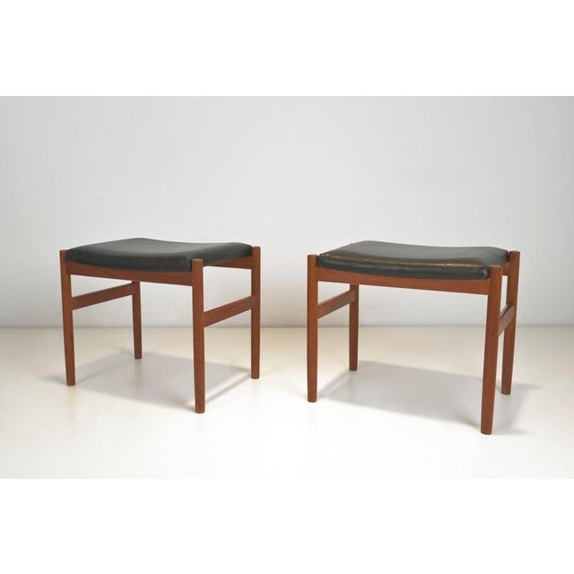 Ottoman in Teak by Hugo Frandsen for Spøttrup Stolefabrik, 1960s For Sale - Image 11 of 11