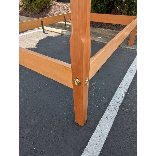 Wood Suter's Furniture Pencil Post Bedframe For Sale - Image 7 of 14