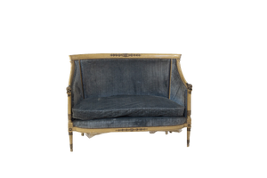 Italian Velvet Sofa, 1890s