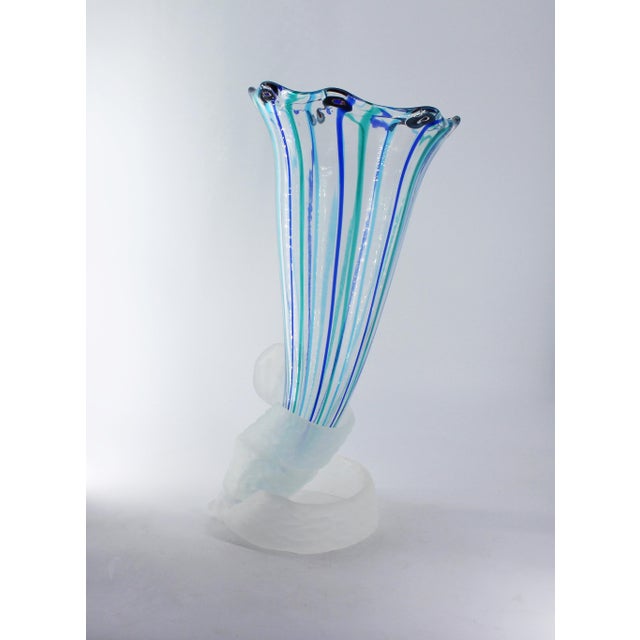 Murano Glass Grand Two Pieces Vase by MadeForSoul For Sale - Image 7 of 7