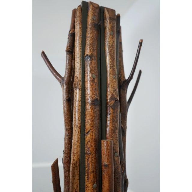 1970s Adirondack HandMade Vintage Rustic Clothes Tree For Sale - Image 5 of 8