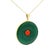A beautifully crafted vintage pendant that captures the refined glamour of late 20th-century Italian hardstone jewelry....