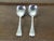 1970 Vintage Elkington Pair of Silverplate Salad Servers Reed & Ribbon For Sale - Image 10 of 12