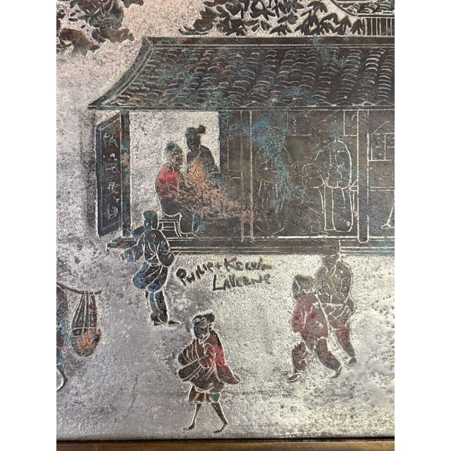 1970s LaVerne Bronze Spring Festival Cocktail Table For Sale - Image 11 of 12