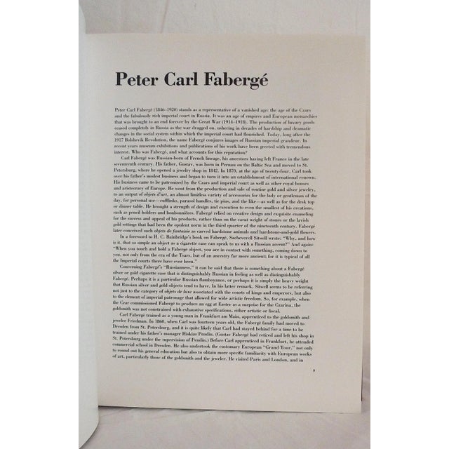 1980s Late 20th Century Oversize Illustrated Book, Gerard Hill's Faberge and the Russian Master Goldsmiths For Sale - Image 5 of 7