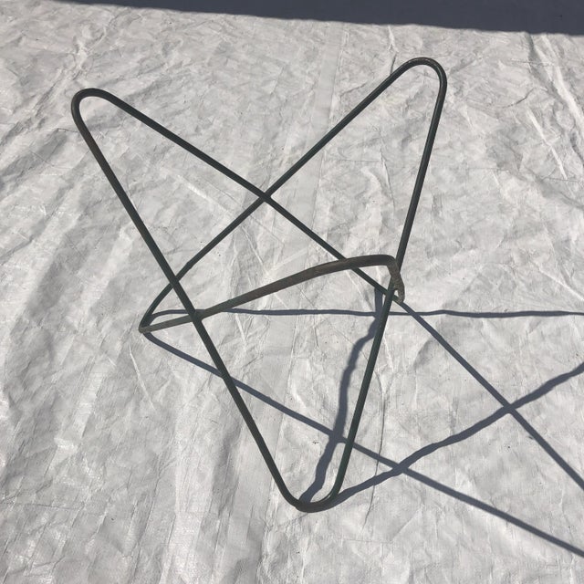 1960s Knoll Mid-Century Modern Butterfly Ottoman Frame For Sale - Image 5 of 6