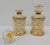 Stunning Pair Antique Gold Painted Glass Perfume Bottles / Diffuser Jar. Original finish fittings and frames. A great...