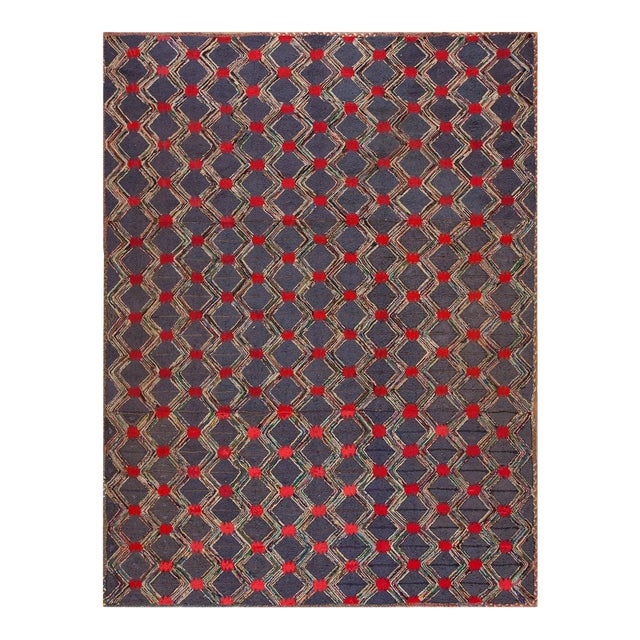 Mid 20th Century American Hooked Rug ( 8'6" x 11'6" - 260 x 350 ) For Sale