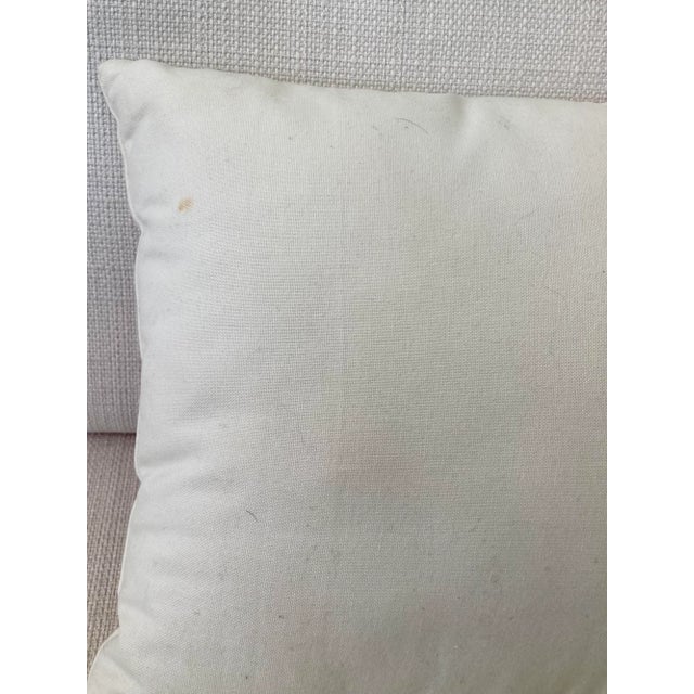 Coral Embroidered Pillow For Sale - Image 10 of 10