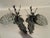 1980s French Louis XVI Charcoal Bronze Wall Lamps Sconces - Pair For Sale - Image 10 of 14