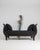 19th Century France Deep Ebony Black Carved Daybed With Upholstered Bolsters For Sale In Greensboro - Image 6 of 11