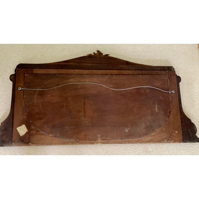 Antique Neoclassical Mahogany Wall Mirror, Embellished With Gold Detailing For Sale - Image 10 of 11