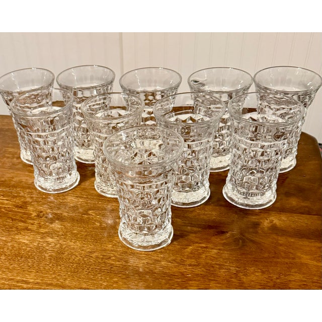 American Fostoria 1930's American Flared Glass Set - 10pcs For Sale - Image 3 of 12