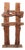Carved Live Edge Hall Coat Stand, 1960 For Sale