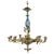 Chandelier for 15 candles, made in the Louis XVI style, decorated with gilded relief decoration in the form of foliage and...