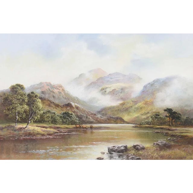 Wendy Reeves, Pastel Drawing of Cattle in English Countryside by 20th ...