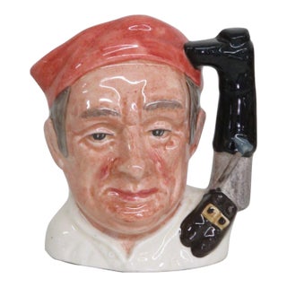 Royal Doulton Boot Maker D6579 English Painted Ceramic Character Mug For Sale