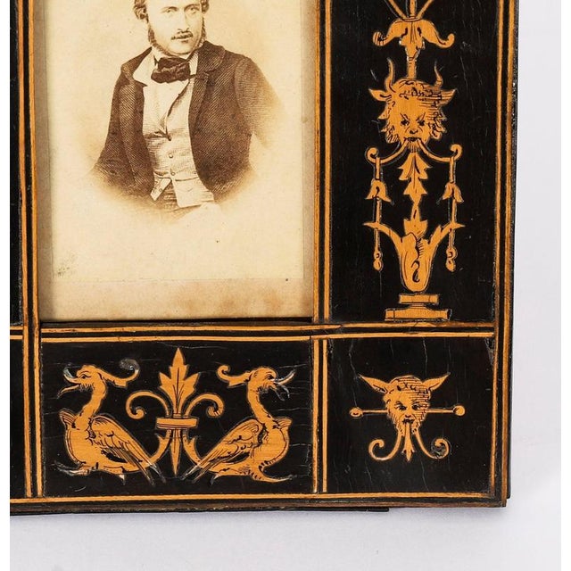 Vintage Sorrento Olive Wood Rectangular Portrait Photo Frame, 1800s For Sale - Image 4 of 10
