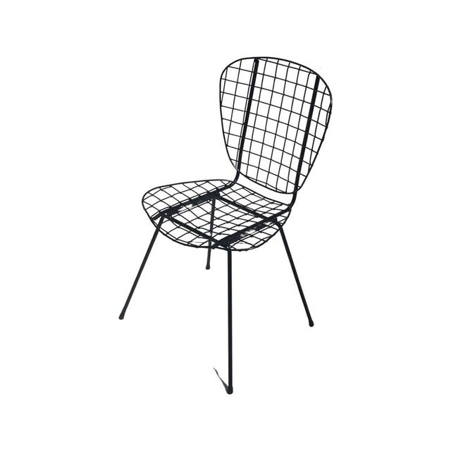 Metal Vintage Wire Outdoor Chair, Holland For Sale - Image 7 of 10