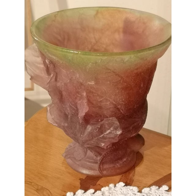Purple Crystal Vase from Daum France For Sale - Image 3 of 13