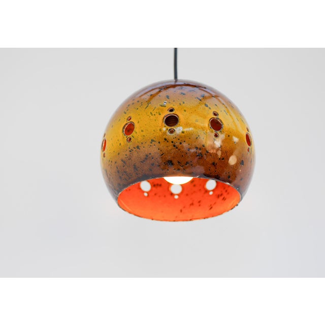 Vintage Enameled Pendant Lamp from Hustadt Leuchten, 1960s For Sale - Image 15 of 15