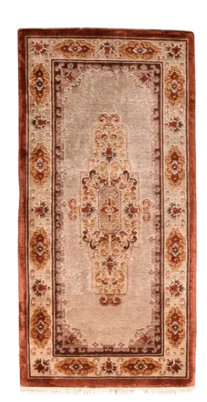 Vintage Chinese Silk Rug 2'3'' X 4'7''