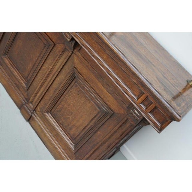 Antique 19th Century French Oak Shop Counter Cabinet For Sale - Image 12 of 18