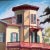 1970’s Vintage Original Victorian House Architectural Painting Signed For Sale - Image 4 of 6