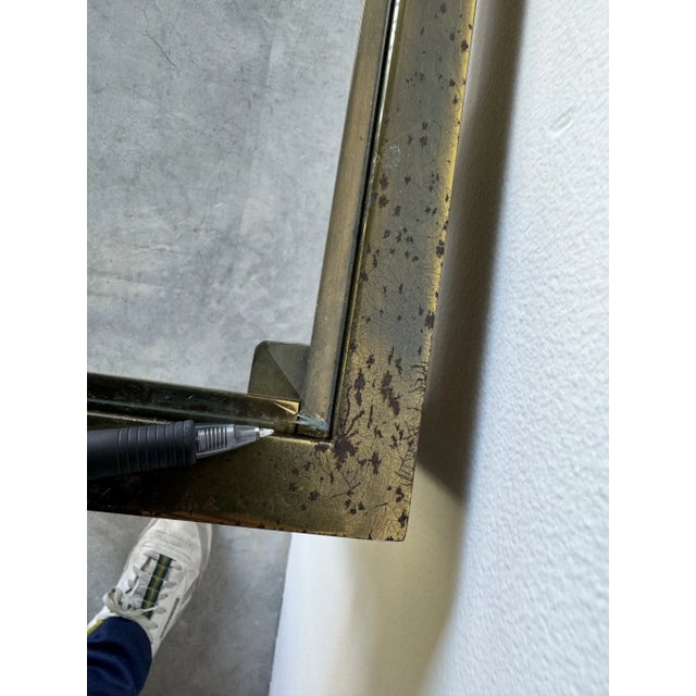 Metal Hollywood Regency Mastercraft Greek Key Brass Console Table/ Sold For Sale - Image 7 of 12