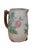 Farmhouse Antique Majolica Arsenal Wild Rose Rustic Tree Bark Creamer Pitcher Jug For Sale - Image 3 of 12