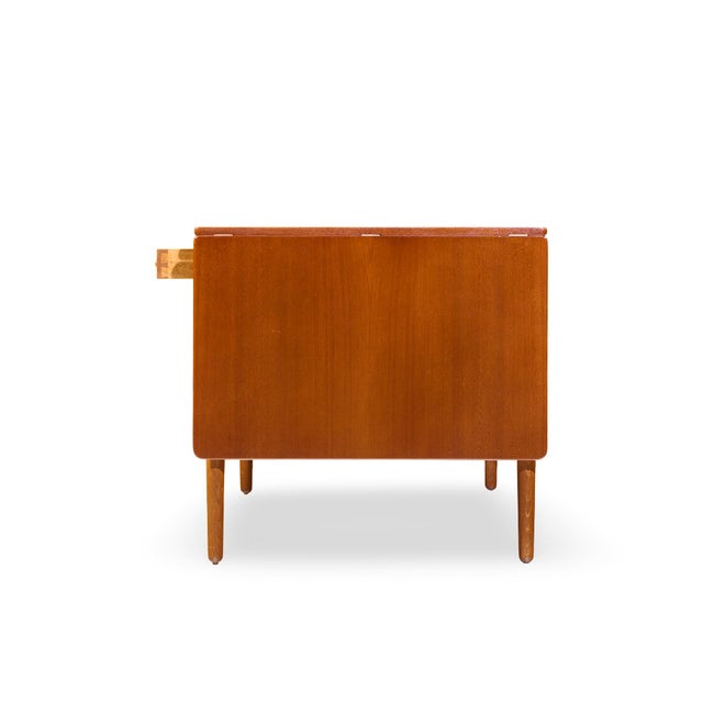 Mid 20th Century Hans Wegner for Andreas Tuck at-305 Mid Century Danish Teak Drop Side Desk For Sale - Image 5 of 13