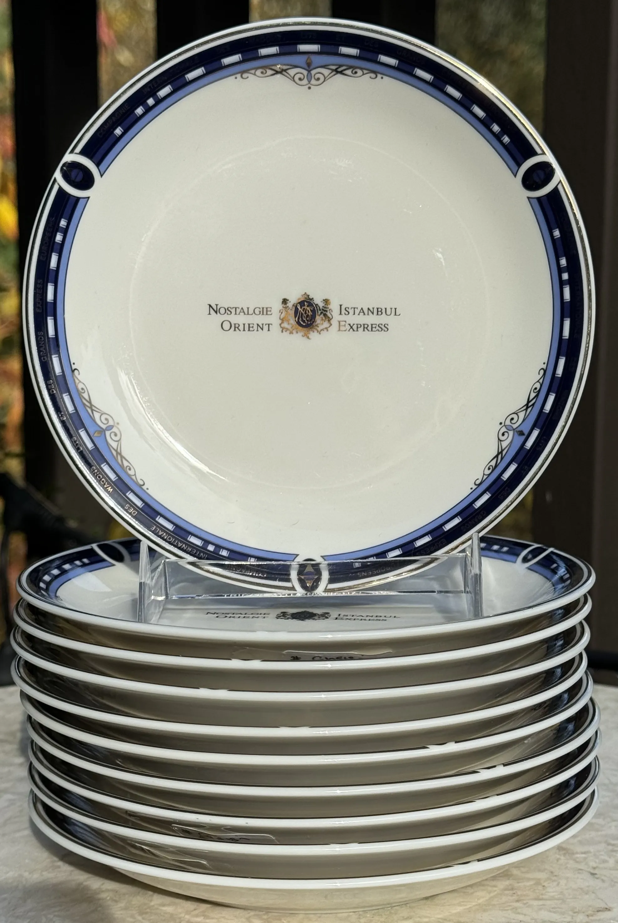 Vintage Orient Express Dessert Plate | Chairish