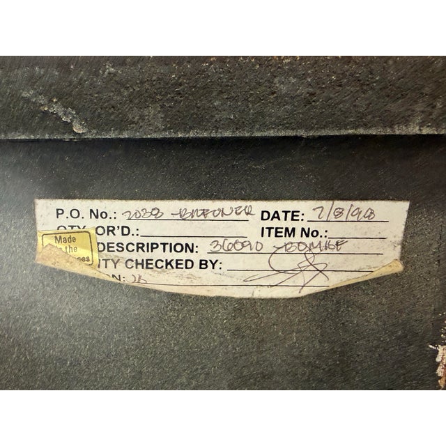 French Provincial Style Bombé Commode + Gilt Accents, Late 20th Century For Sale - Image 11 of 12